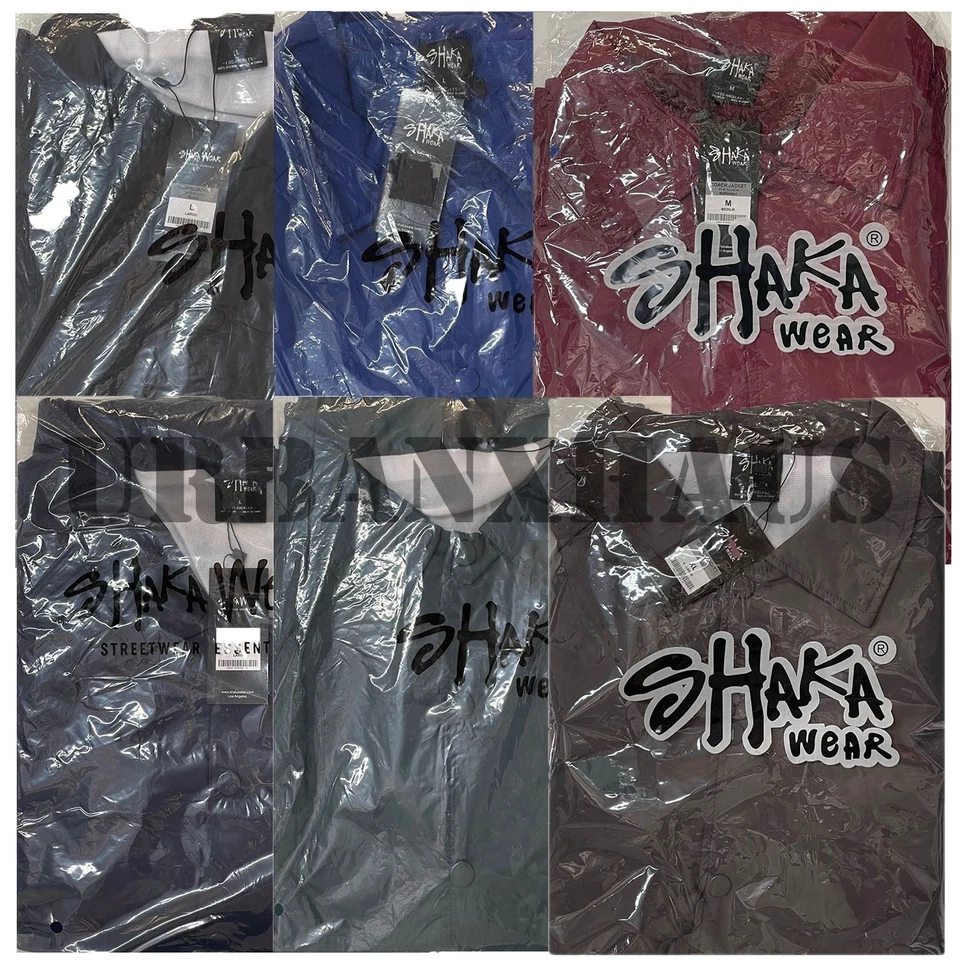 SHAKA WEAR COACH JACKET WINDBREAKER (S-5XL) - Image 1 of 1