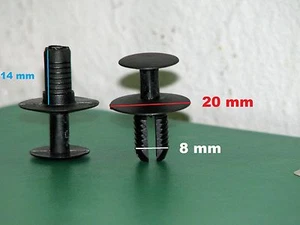 10 tapones de remache extensible fijación div. Carenado BMW Mercedes Peugeot Volvo - Imagen 1 de 2