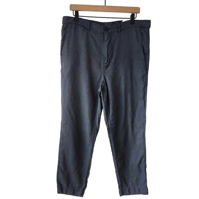 Billy Reid Grey Flat Front Trousers Dress Pants Virgin Wool Silk Cashmere 36 - Image 1 of 4