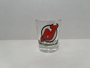 Vintage 1993 New Jersey Devils NHL Logo Shot Glass Made in The USA By Hunter - Picture 1 of 8