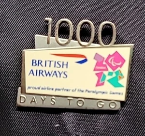 Pin olímpico LONDON BRITISH AIRWAYS 2012 1000 Day to go - Imagen 1 de 2