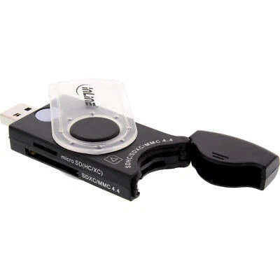 InLine® USB 3.0 Mobile Card Reader mit 2 Laufwerken, für SD, SDHC, SDXC, microSD - Bild 1 von 4
