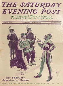 Vintage SATURDAY EVENING POST Magazine FEB 22, 1902 - HARRISON FISHER cover art - Picture 1 of 1