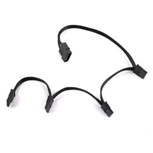 DIY Molex 4pin IDE 1 to 5 SATA 15Pin Hard Drive Power Supply Splitter Cable. - Afbeelding 1 van 9
