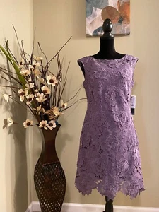 New With Tags Women Purple Dress Size 6 $198+tax - Picture 1 of 2