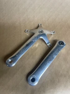 vtg Campagnolo C-Record crank arms, 135BCD, 172.5mm, Made in Italy, silver Campy - Picture 1 of 6