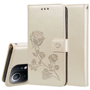 Schutz Handy Hülle für Xiaomi Mi 11 Lite Case Flip Cover Tasche Etui Bumper Gold - Zdjęcie 1 z 7