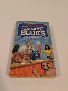Demon Blues Esther M Friesner Vintage Scifi Satire Action Thriller Paperback - Picture 1 of 3
