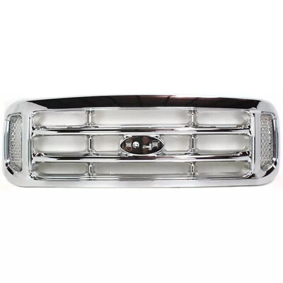 New Ford Grille For 99-2004 F-250 Super Duty F-350 Super Duty Chrome Plastic — 第 1/4 张图片