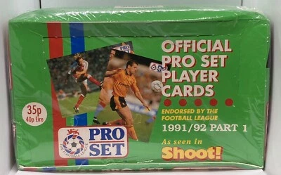 1991-92 English Pro Set Soccer Football Card Box New Sealed EPL Mint PSA