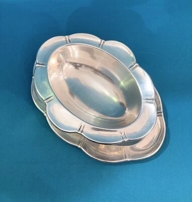 Saucière CHRISTOFLE - GALLIA métal argenté ART DÉCO plat service table - Photo 1/4