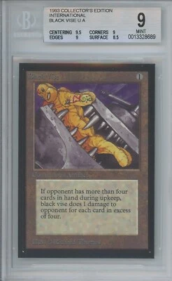 BLACK VISE Collectors Ed Intl U BGS 9 MTG [Nostalgium] - Image 1 of 2