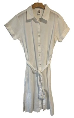 Becca Funda de Natación Mujer Grande Blanca Maxi Abotonada Cintura Corbata Cabana Cubrimiento NUEVO Foto 1 de 4