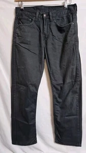 LEVI'S 505 Jeans Mens Black Regular Straight W31 L30 - Picture 1 of 16