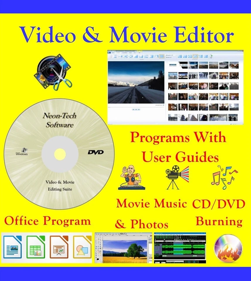 Video Convertor & Editing Software on DVD With DVD CD Burning Suite Windows - Image 1 of 1