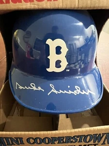 Duke Snider Signed Mini Helmet Brooklyn Dodgers HOFer Autograph - Picture 1 of 3