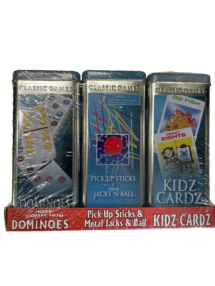 Cardinal Kids Collection travel Dominoes Pick Up Sticks Metal Jacks Kidz Cardz- - Image 1 of 1