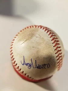 Autographed Baseball game used Angel Anazco Texas Rangers - Picture 1 of 2