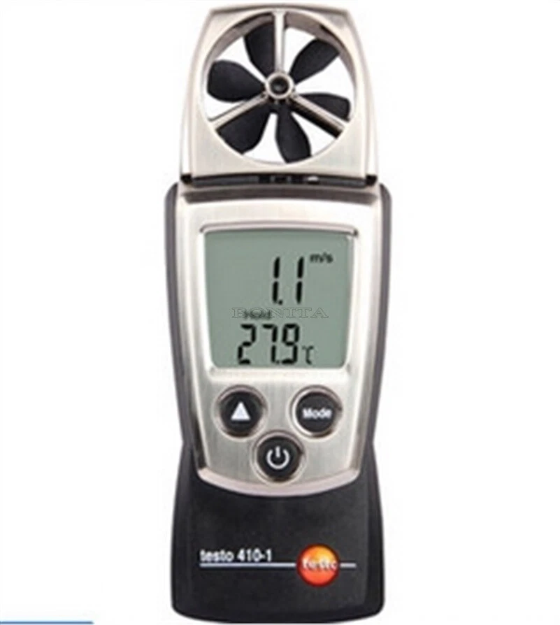 Testo 410-2 Digital Vane Anemometer Air Speed Temperature Humidity Meter