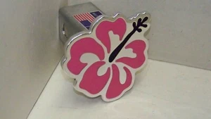 hitch cover, flower pink shape ,chevy,forddodge,HIBISCUS pink - Picture 1 of 1
