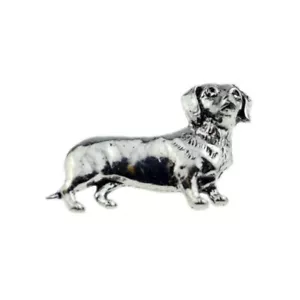 Salchicha Perro Peltre Pin de Solapa / Broche Lindo Dachshund BNWT / Nuevo - Picture 1 of 1