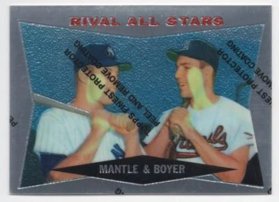 1996 Topps Mickey Mantle Finest MICKEY MANTLE New York Mets #160 - Image 1 of 2