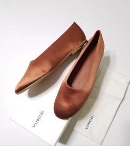 NIB Vince Maxwell Italian Satin Ballet Flat in Salmon Size 5.5, 6.5, 7.5, 8 $225 - Picture 1 of 16