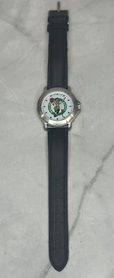 Reloj BOSTON CELTICS GAME TIME esfera plateada correa de cuero - piezas/reparación Foto 1 de 4