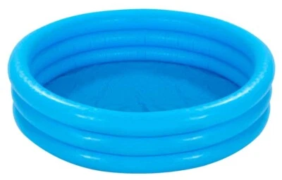 INTEX Baby Pool Kinder Planschbecken Badespaß aufblasbarer Boden Schwimmbecken Blau