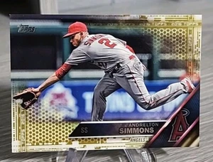 Andrelton Simmons 2016 Topps Update Gold /2016 #US142 Los Angeles Angels  - Picture 1 of 2