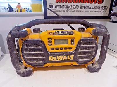 DeWALT DC013 Jobsite Work Radio Yellow Sold as SPARES/PARTS - Image 1 of 4