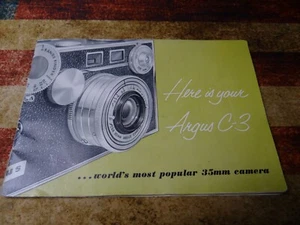 Argus C-3 35mm Rangefinder Camera - Original User Instruction - Manual Booklet - Picture 1 of 6