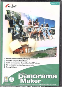ArcSoft Panorama Maker 3 [Windows 98/2000/Me/XP] [Macintosh 8.6/9/X] New/Sealed - Picture 1 of 2