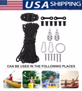 Kayak Canoe boat Anchor Trolley Kit with Ropes with - Picture 1 of 14