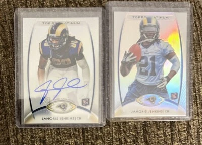 Janoris Jenkins 2012 Topps Platinum Autograph RC Rams plus bonus RC - Image 1 of 3