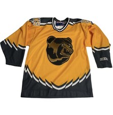 Vintage Boston Bruins Pooh Bear Ccm Nhl Stitched Jersey Mens Size Medium Canada