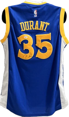 Kevin Durant Autograph Golden State Warriors Basketball Jersey PSA/DNA Authentic - Image 1 of 4
