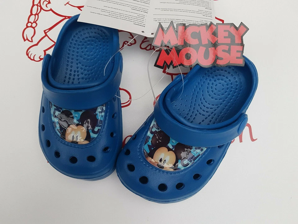 Clogs Badeschuhe Hausschuhe Mickey Mouse ungefüttert 28/29 - Bild 1 von 1