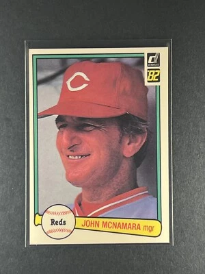John McNamara 1982 Donruss Baseball #526 Cincinnati Reds - Image 1 of 2