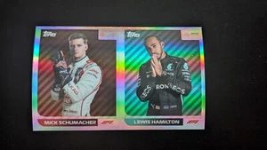 2021 Topps Formula 1 F1 Stickers Foil Mick Schumacher Lewis Hamilton Limited Ed - Picture 1 of 6