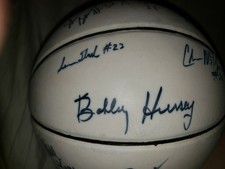 1997 Va.Tech signed Team Basketball Players & Coach Bobby Hussey