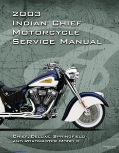 Indian Chief Classic Service Manual | 2003 | Deluxe Springfield Roadmaster | USB - Imagen 1 de 11