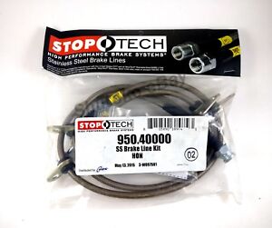 STOPTECH STAINLESS STEEL FRONT BRAKE LINES FOR 90-01 ACURA INTEGRA DA DB DC