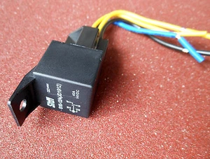 1 Kit High Quality 4 Pin Post Car Relay JD1912 Backrest Type DC 12V 40A & Socket - Picture 1 of 8