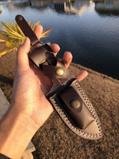 100% Authentic Handmade Premium Cow Leather Sheath For Skinner Knives