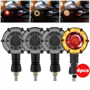 Motorcycle LED Turn Signals Tail Lights Blinker For Harley XL Sportster 1200 883 - Picture 1 of 12