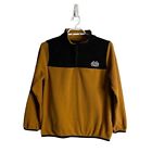 Northern Trek Men's Black/Cognac 1/4 Zip Pullover Sweater