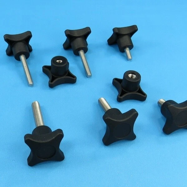 Edelstahl Kreuz Sterngriff M6 M8 Gewinde Mutter Schraube Knauf V2A Klemmmutter - Bild 1 von 1