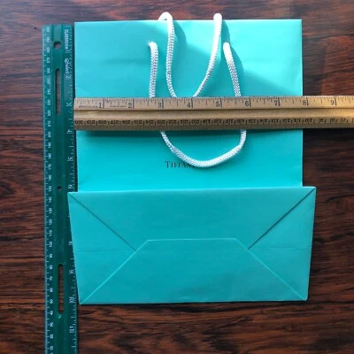 ⚜️ Classic Tiffany &Co Empty Tiffany Blue Medium Paper Bag 10"x8"x4" Clean - Image 1 of 4