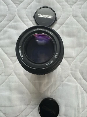 Lente teleobjetivo para cámara Tamron 70-210 mm f/4-5,6 + estuche + tapas + filtro. para Canon Foto 1 de 4